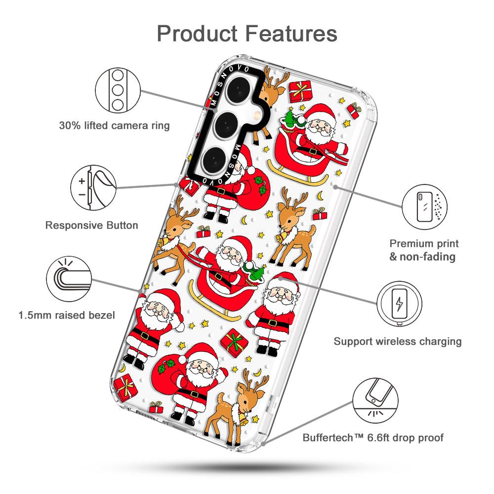 Cute Santa Claus Deer Phone Case - Samsung Galaxy S23 FE Case