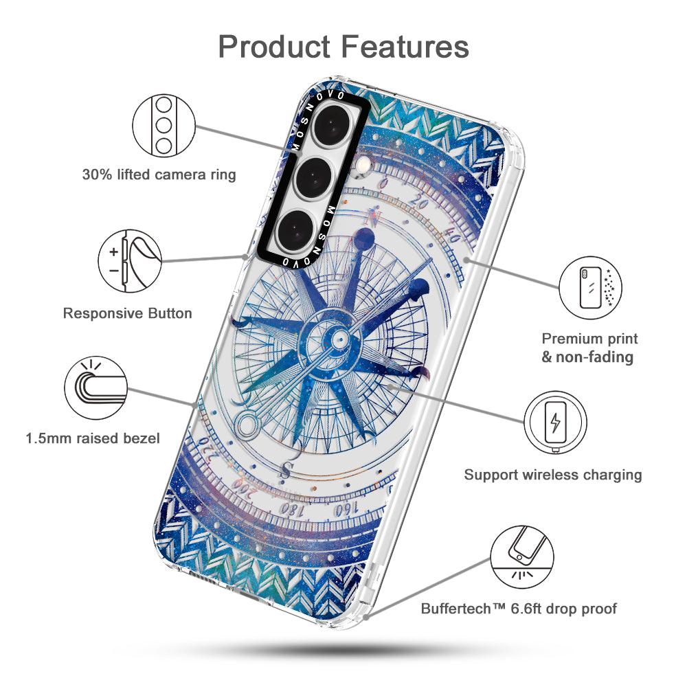 Galaxy Compass Phone Case - Samsung Galaxy S24 Plus Case - MOSNOVO