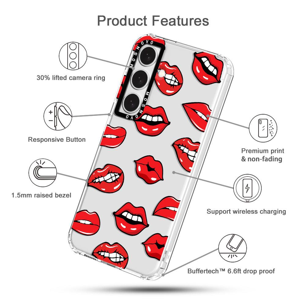 Hot Lips Phone Case - Samsung Galaxy S24 Plus Case - MOSNOVO