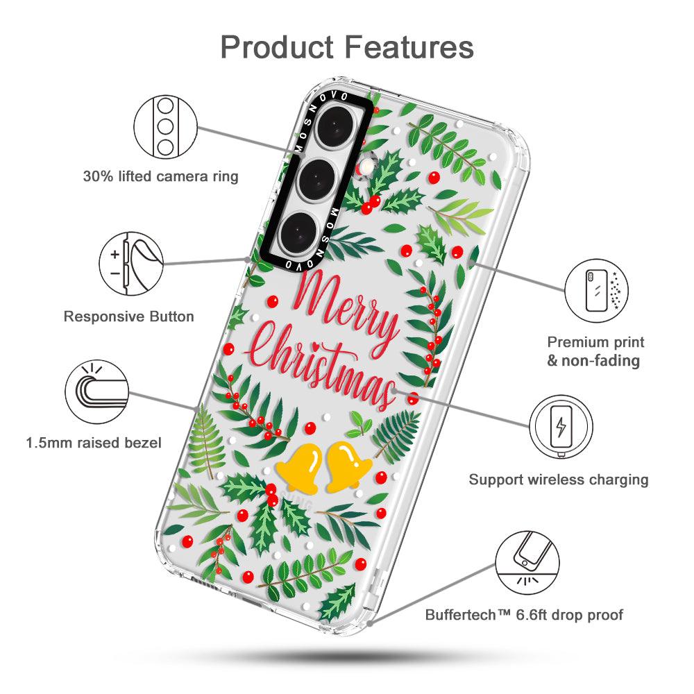 Merry Christmas Phone Case - Samsung Galaxy S24 Case - MOSNOVO