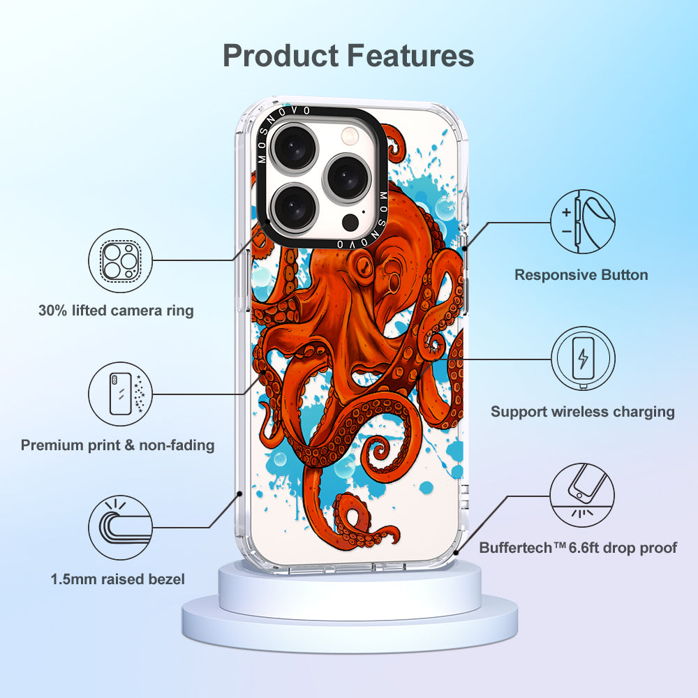 Octupus Phone Case - iPhone 15 Pro Case - MOSNOVO