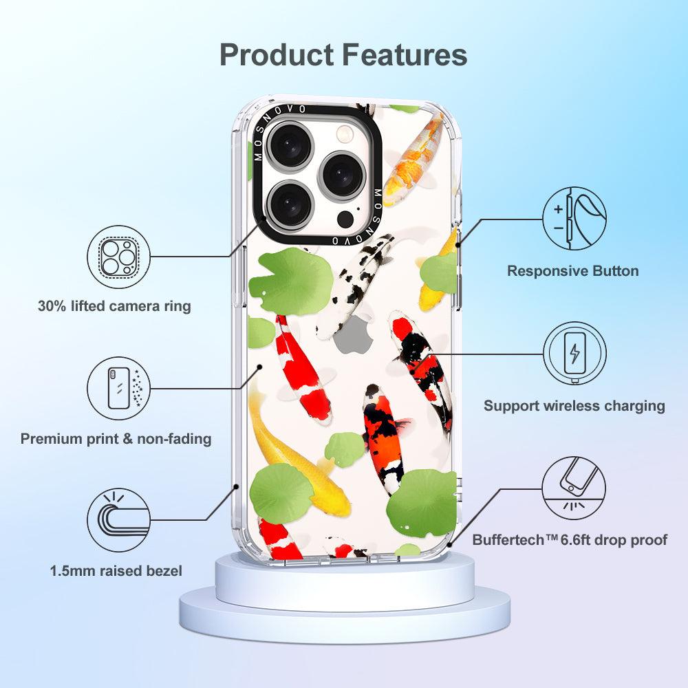 Koi Phone Case - iPhone 15 Pro Case - MOSNOVO