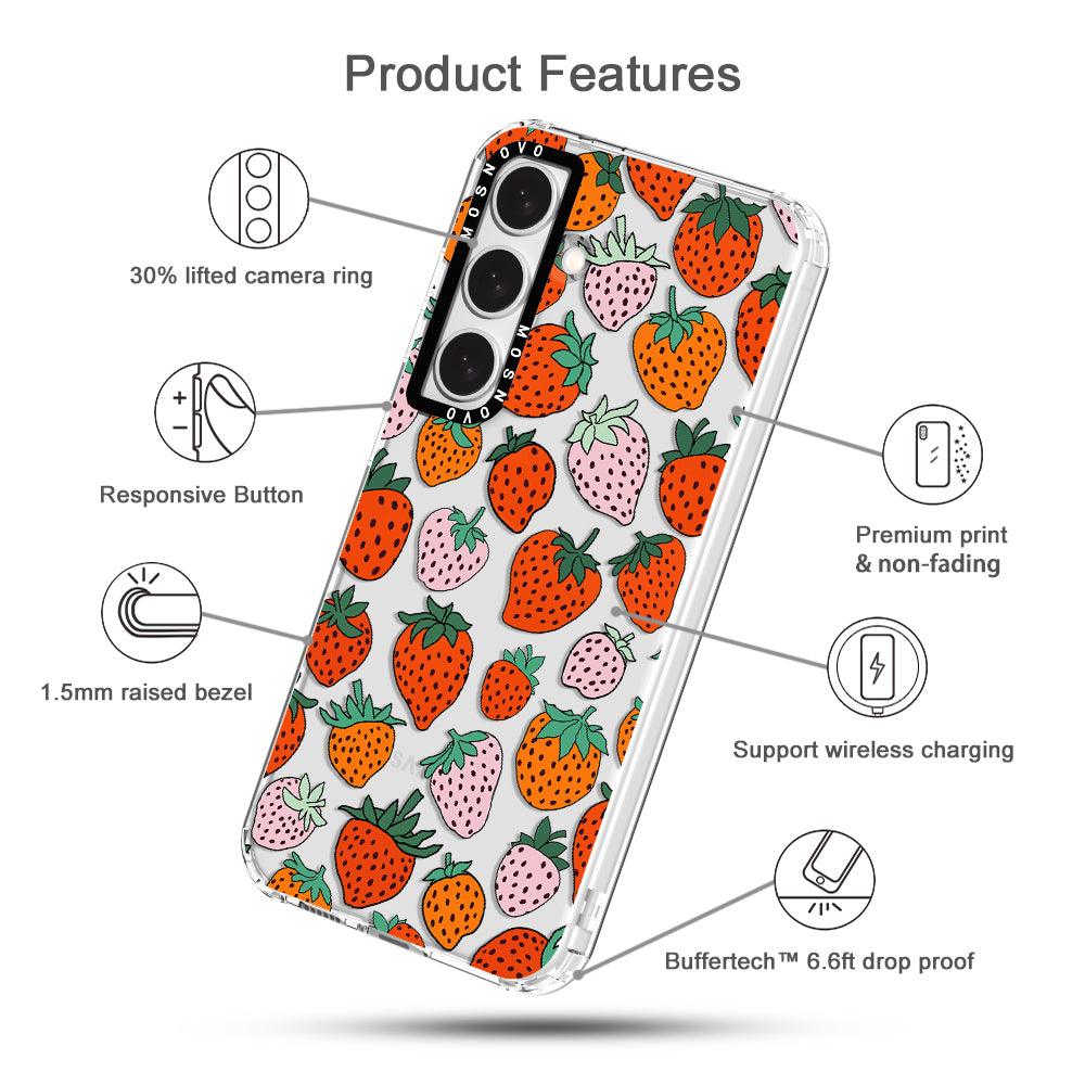 Cute Strawberry Phone Case - Samsung Galaxy S24 Plus Case - MOSNOVO