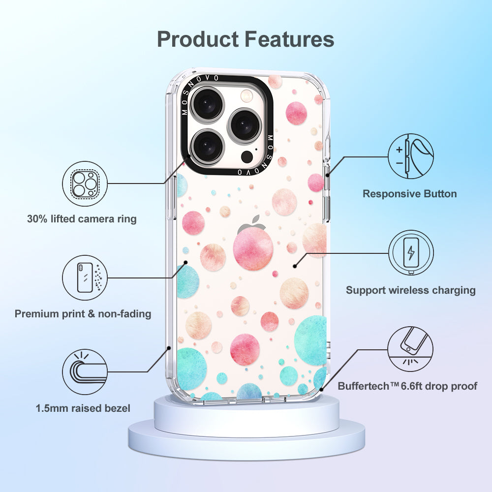 Colorful Bubbles Phone Case - iPhone 15 Pro Case - MOSNOVO