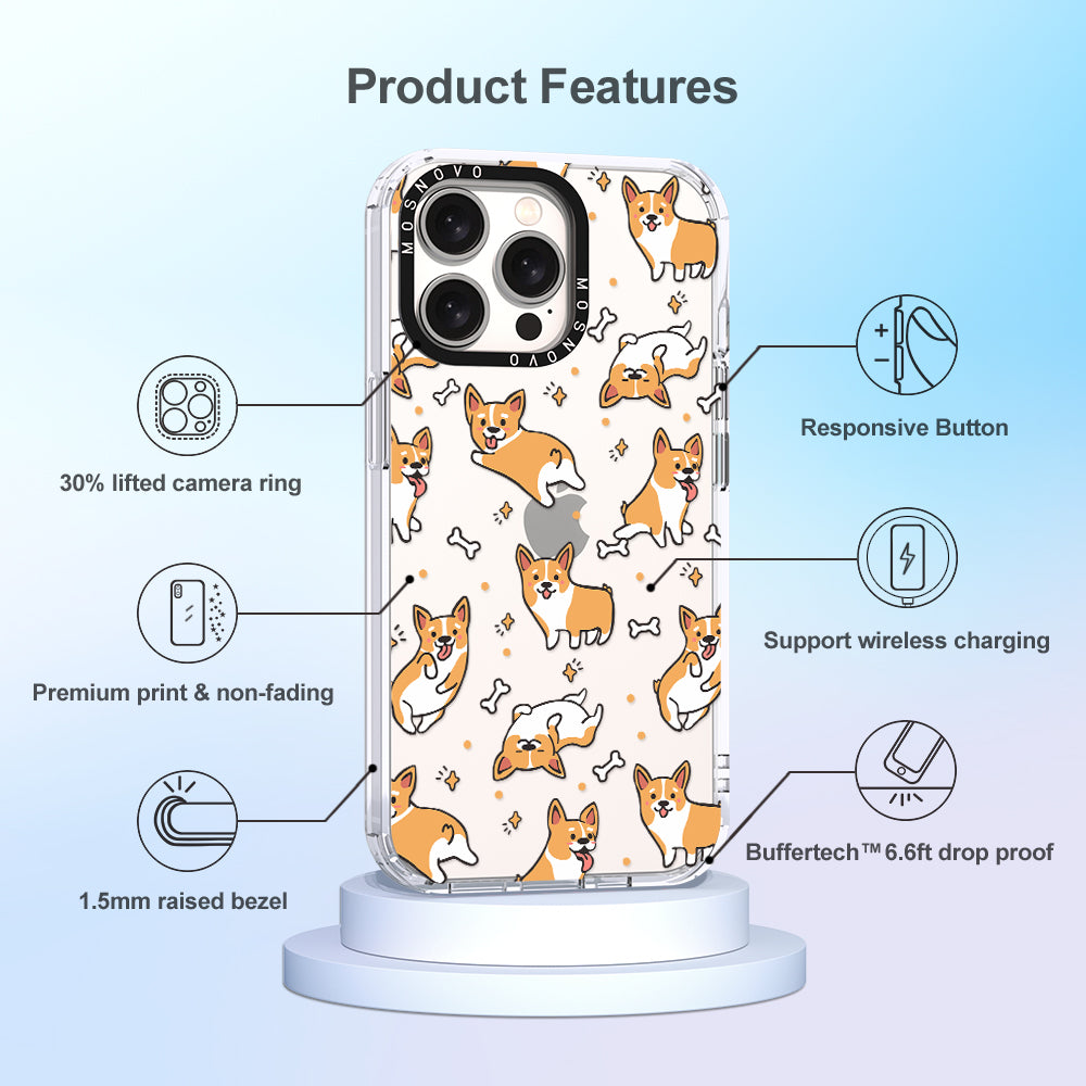 Corgi Phone Case - iPhone 15 Pro Max Case - MOSNOVO