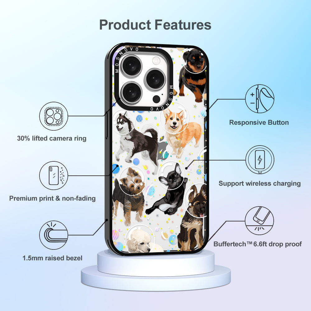 Space Dog Phone Case - iPhone 15 Pro Case - MOSNOVO