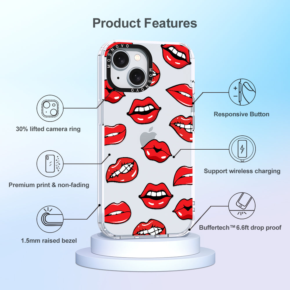 Hot Lips Phone Case - iPhone 15 Case - MOSNOVO