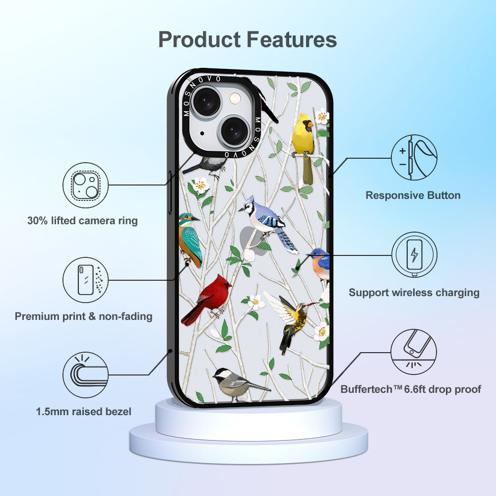 Wild Bird Phone Case - iPhone 15 Plus Case - MOSNOVO