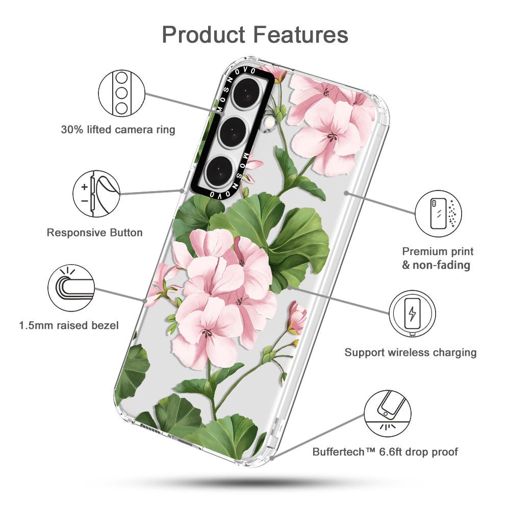 Geranium Phone Case - Samsung Galaxy S24 Plus Case - MOSNOVO