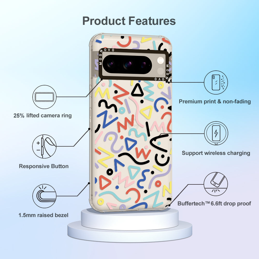 Doodle Art Phone Case - Google Pixel 8 Pro Case - MOSNOVO