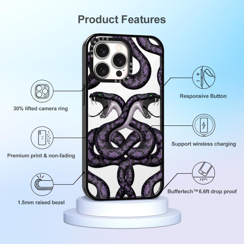 Mystery Snake Phone Case - iPhone 15 Pro Max Case - MOSNOVO