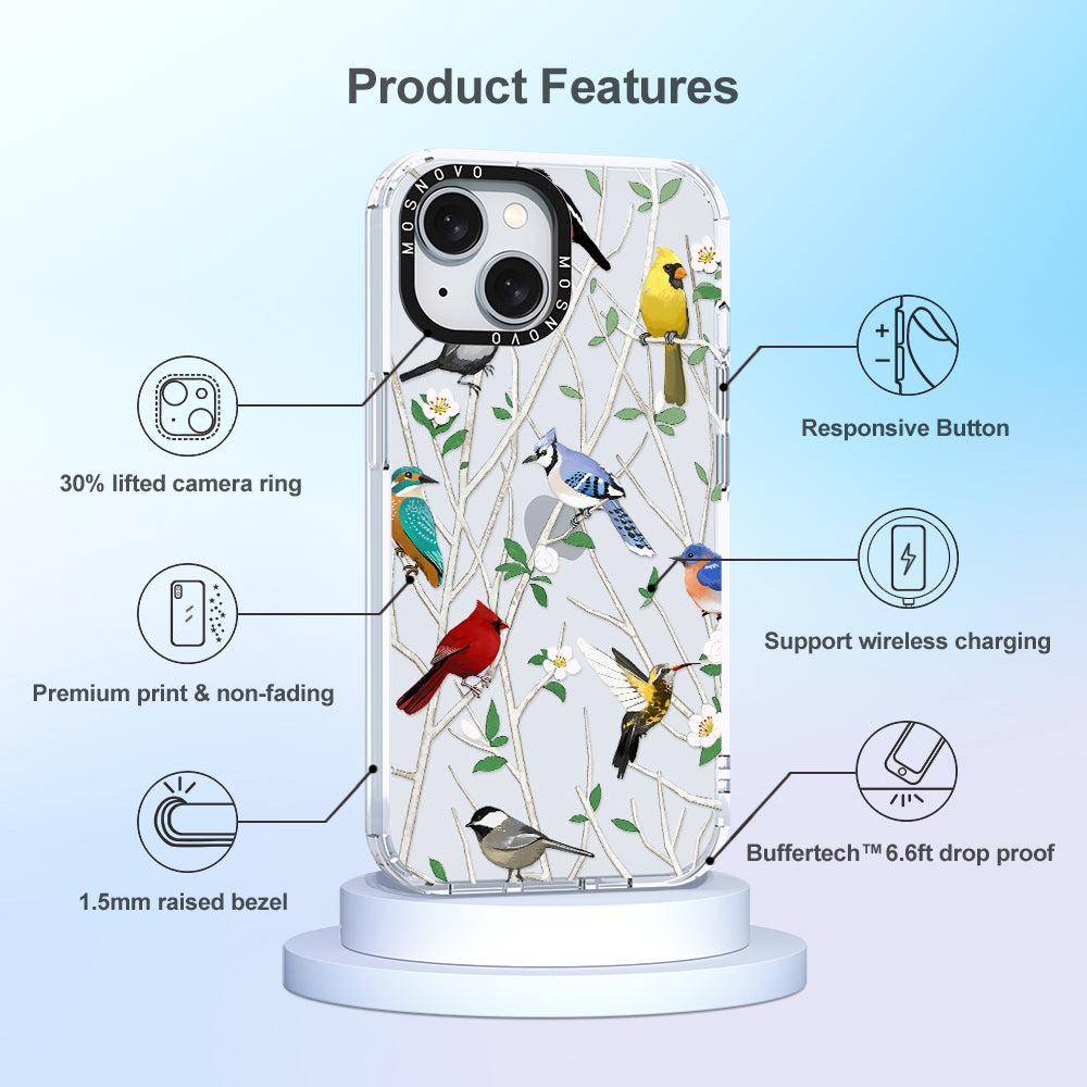 Wild Bird Phone Case - iPhone 15 Plus Case - MOSNOVO