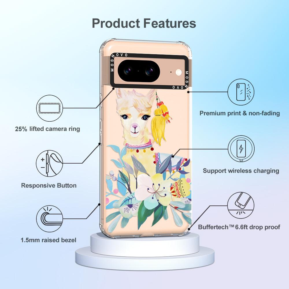 Boho Llama Phone Case - Google Pixel 8 Case - MOSNOVO