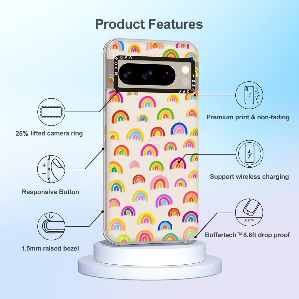 Cute Rainbow Phone Case - Google Pixel 8 Pro Case - MOSNOVO