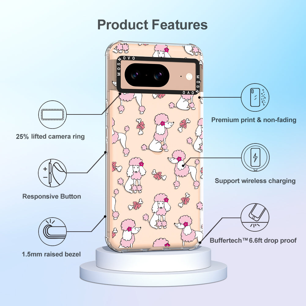 Pink Poodle Phone Case - Google Pixel 8 Case