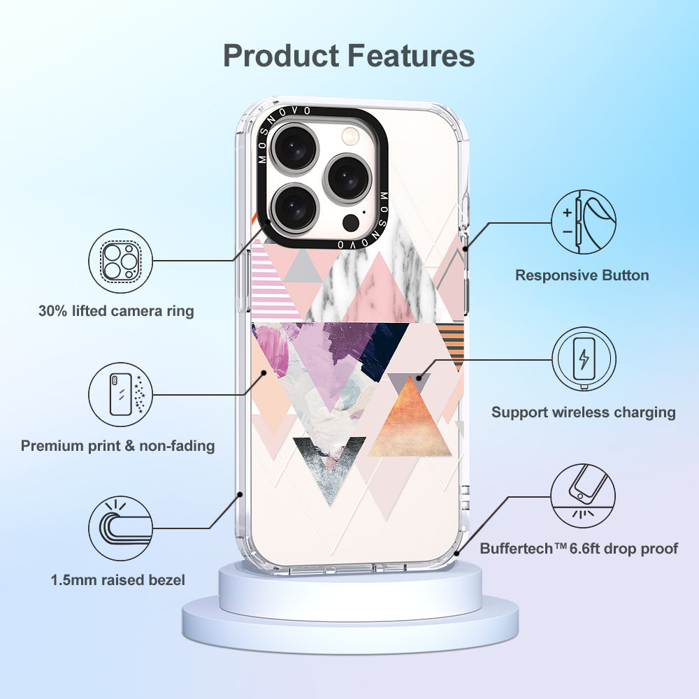 Marble Art Phone Case - iPhone 15 Pro Case - MOSNOVO