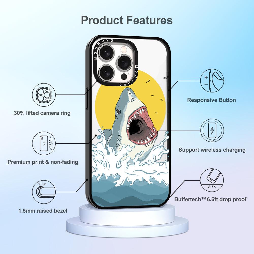 Shark Phone Case - iPhone 15 Pro Max Case - MOSNOVO