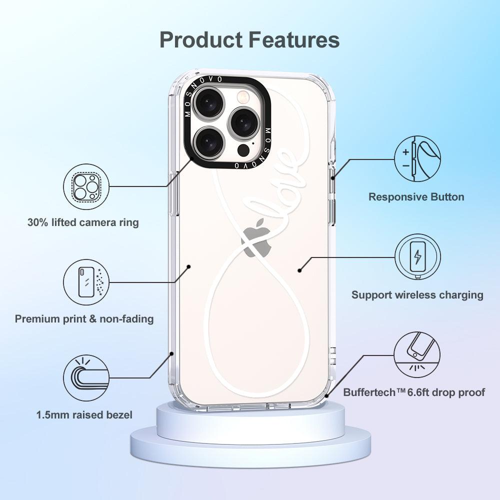 Infinity Love Phone Case - iPhone 15 Pro Max Case - MOSNOVO