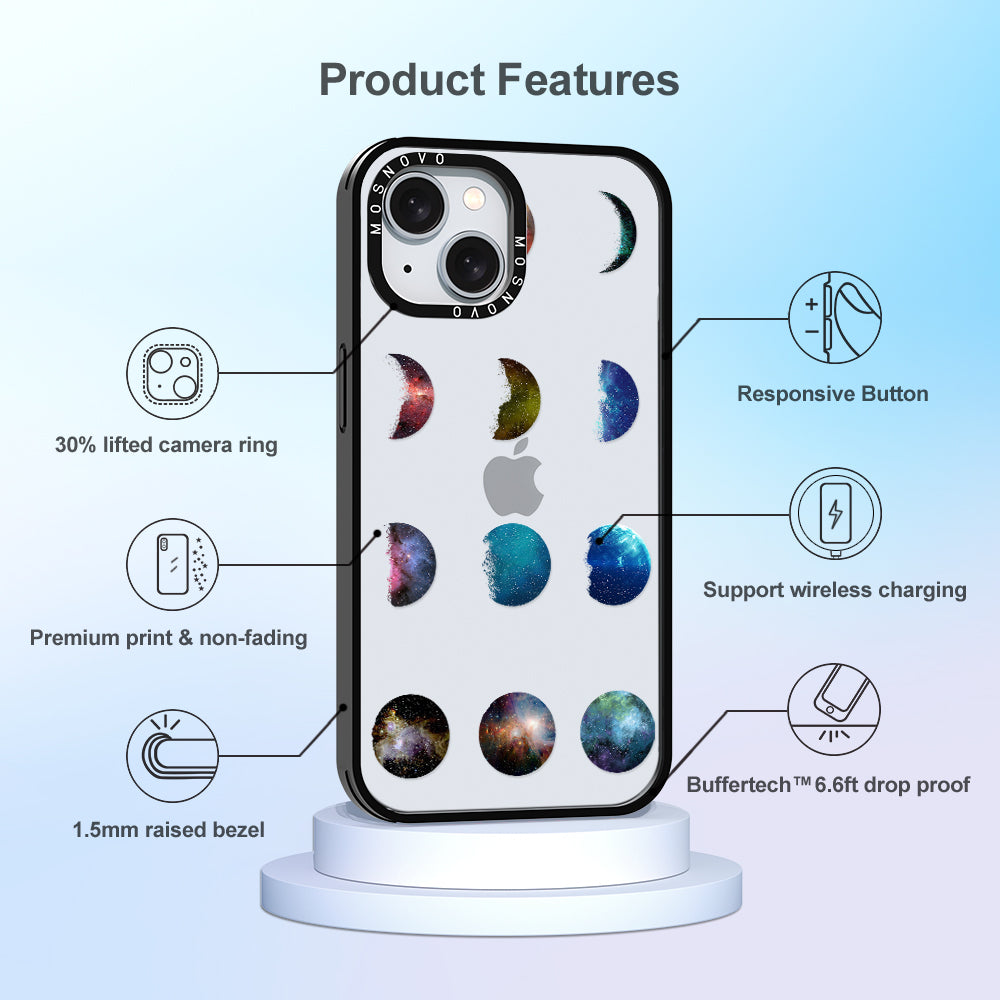 Moon Phase Phone Case - iPhone 15 Plus Case - MOSNOVO