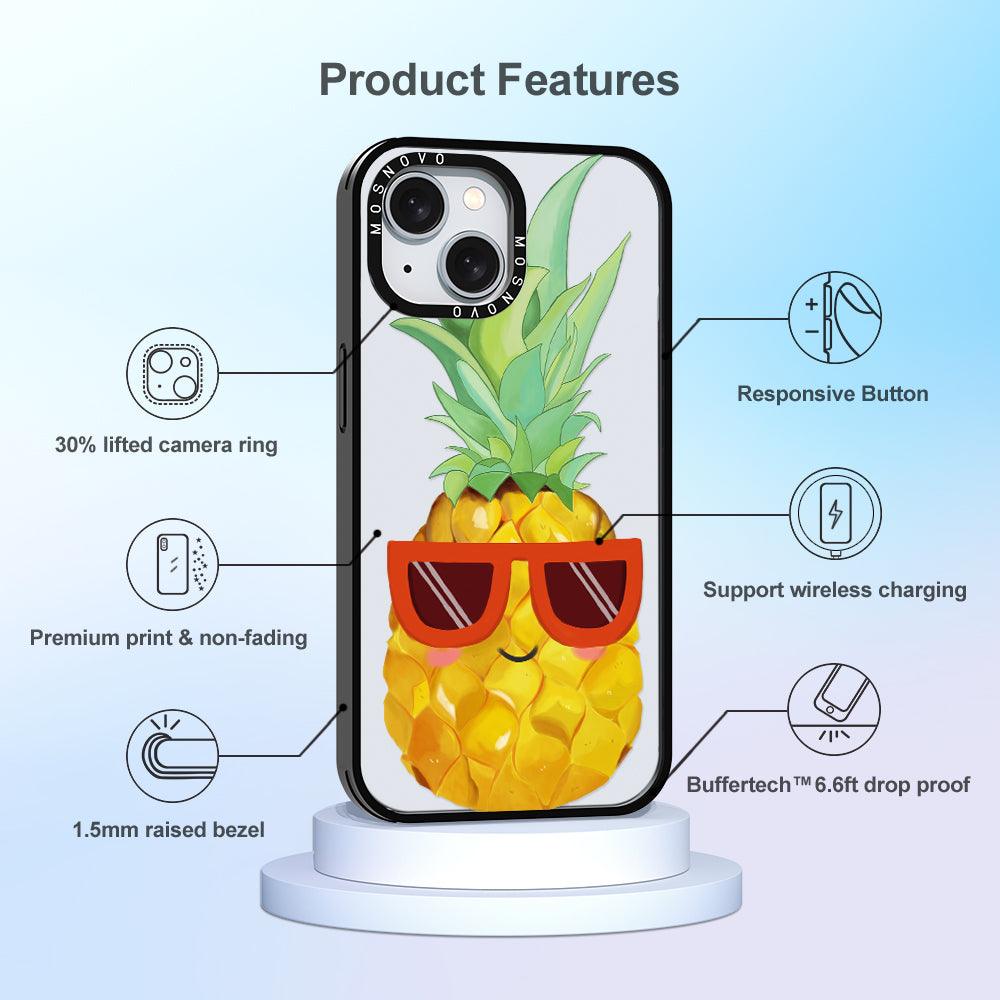 Cool Pineapple Phone Case - iPhone 15 Case - MOSNOVO