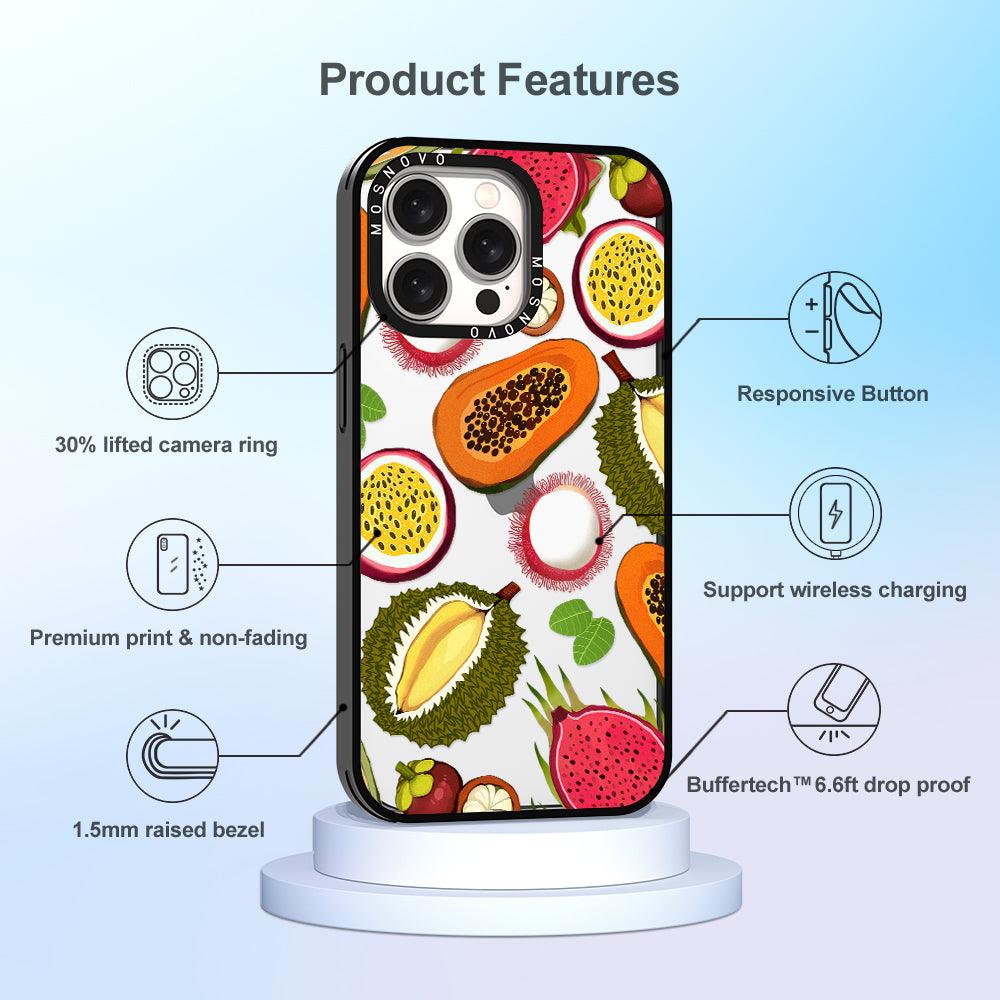 Tropical Fruit Phone Case - iPhone 15 Pro Max Case - MOSNOVO