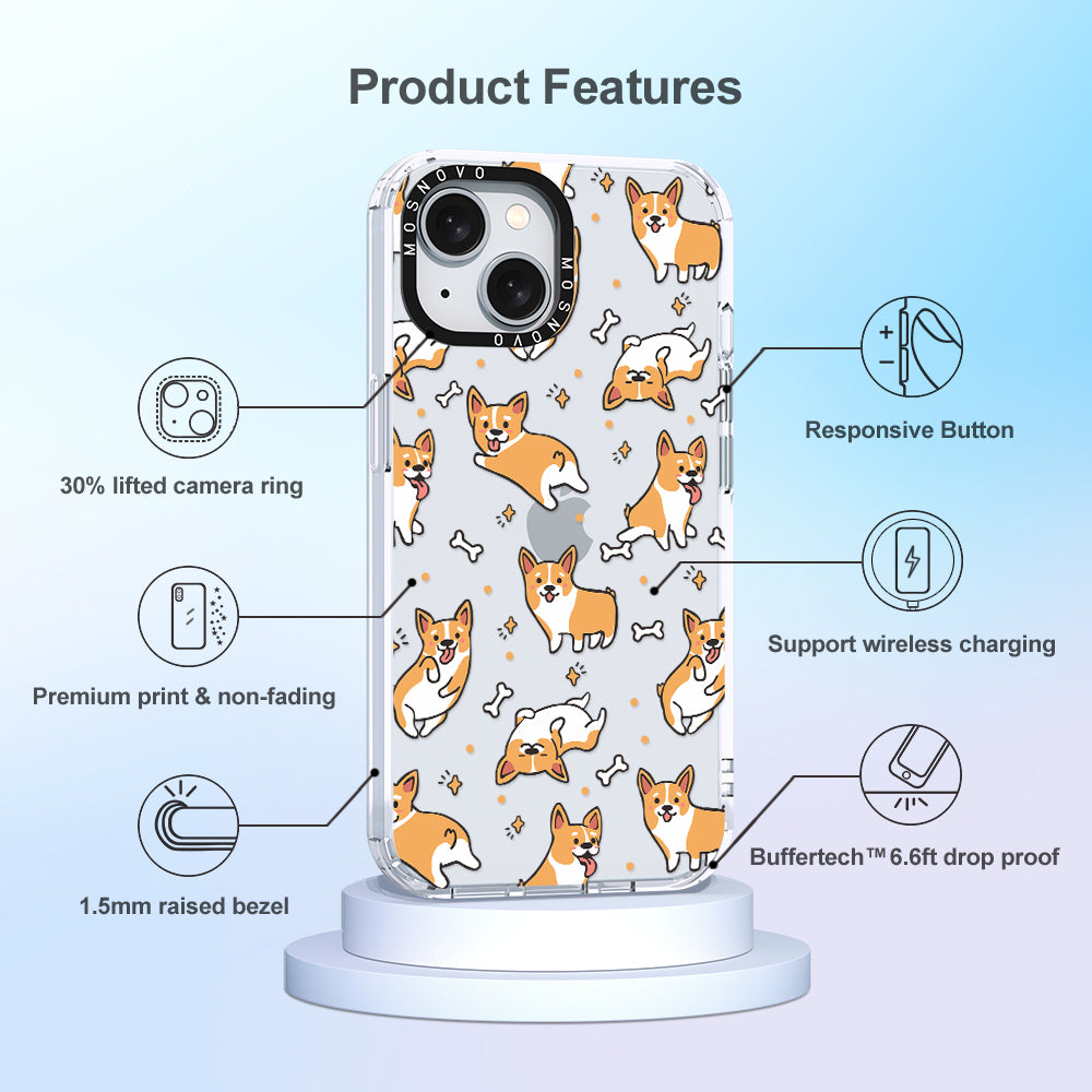 Corgi Phone Case - iPhone 15 Plus Case - MOSNOVO