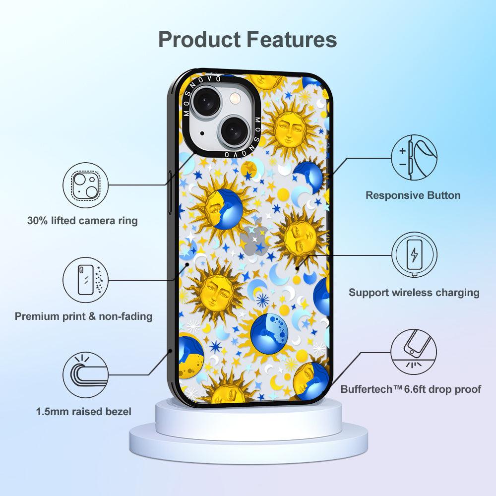 Sun and Moon Phone Case - iPhone 15 Case - MOSNOVO