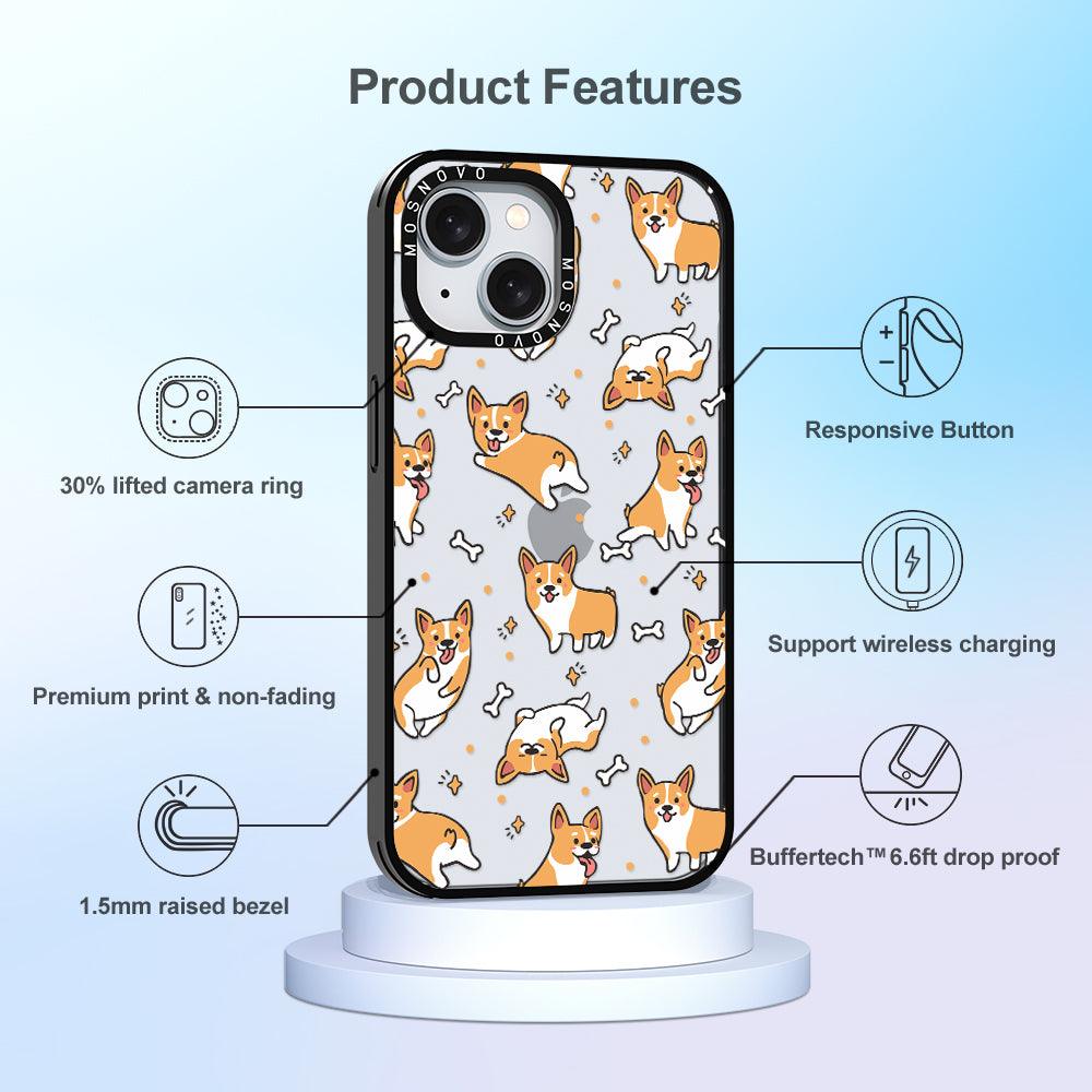 Corgi Phone Case - iPhone 15 Plus Case - MOSNOVO