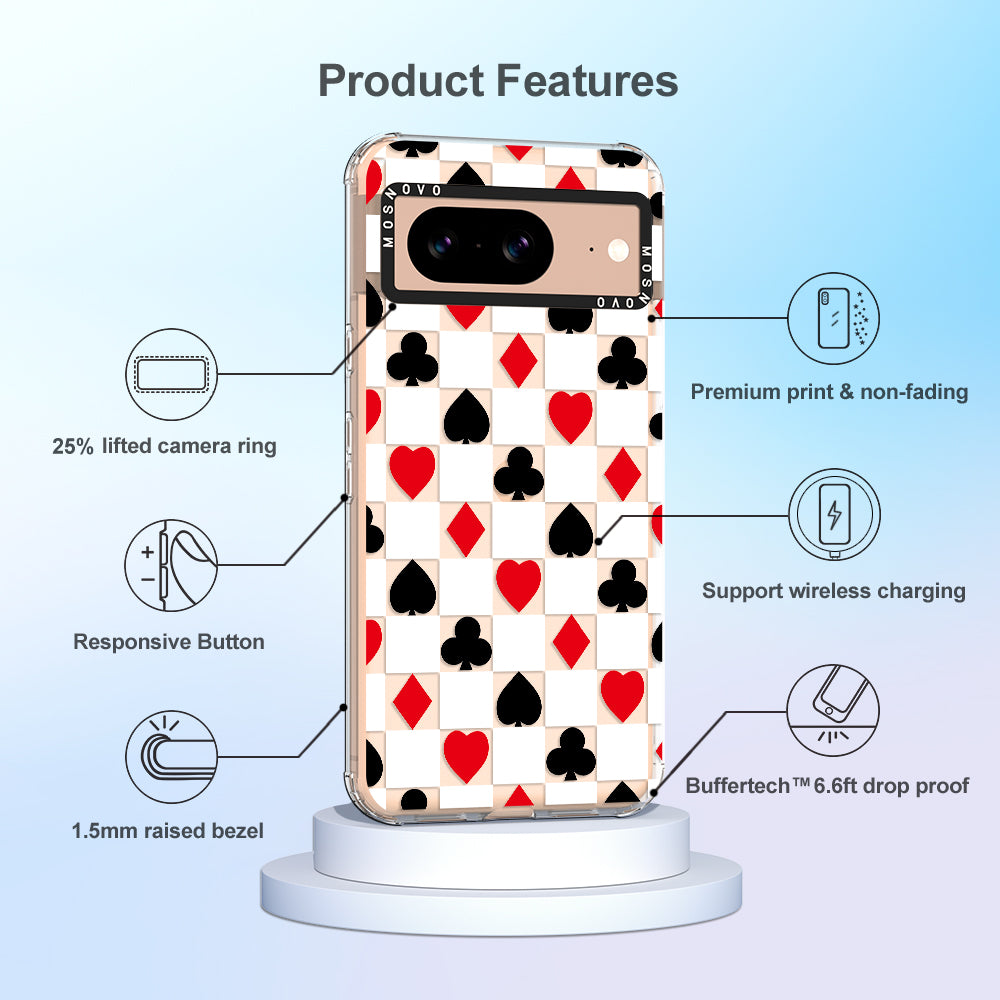 Checker Poker Phone Case - Google Pixel 8 Case