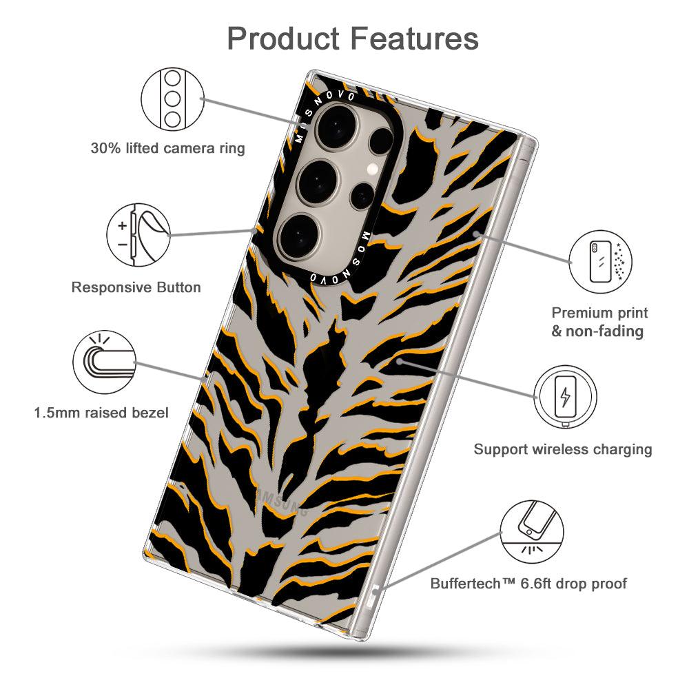 Tiger Print Phone Case - Samsung Galaxy S24 Ultra Case - MOSNOVO