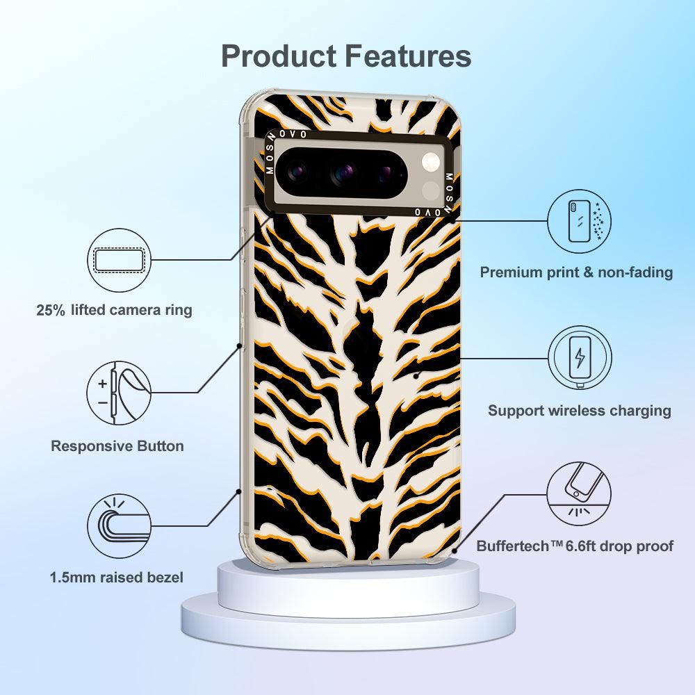 Tiger Print Phone Case - Google Pixel 8 Pro Case - MOSNOVO