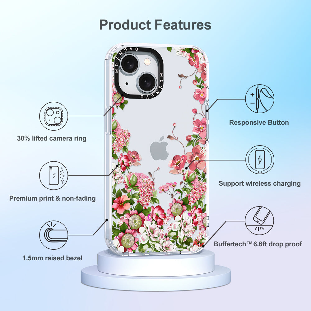 Blooms Phone Case - iPhone 15 Plus Case - MOSNOVO