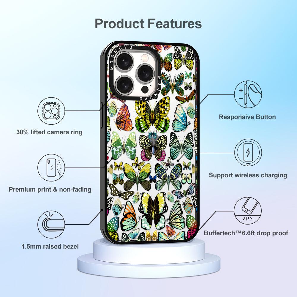 Butterflies Phone Case - iPhone 15 Pro Max Case - MOSNOVO