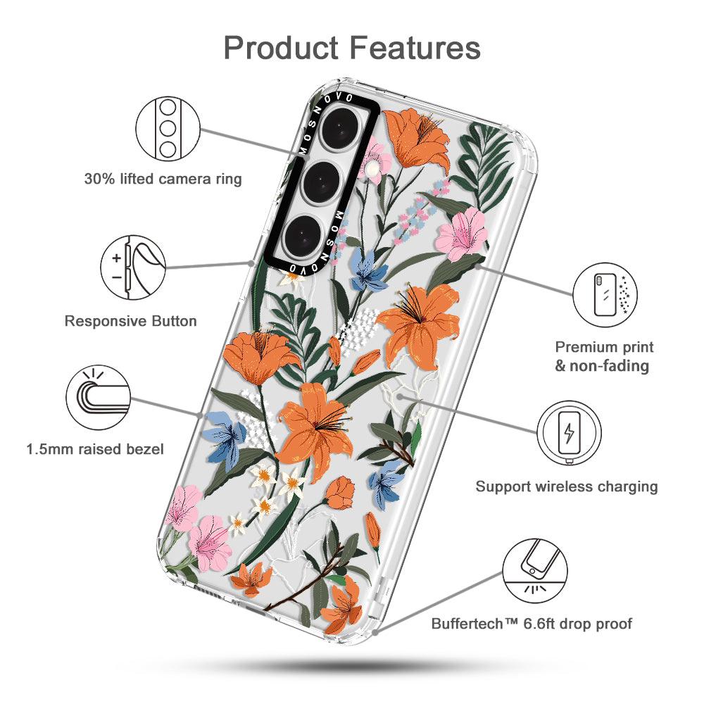 Lily Garden Phone Case - Samsung Galaxy S24 Case - MOSNOVO