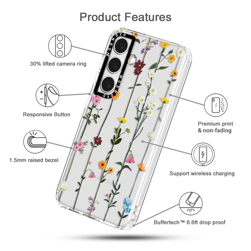 Wild Flowers Floral Phone Case - Samsung Galaxy S24 Case - MOSNOVO