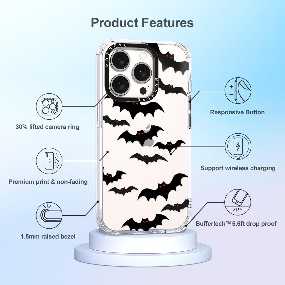 Evil Bat Phone Case - iPhone 15 Pro Case - MOSNOVO