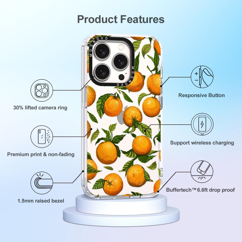 Tangerine Phone Case - iPhone 15 Pro Case - MOSNOVO