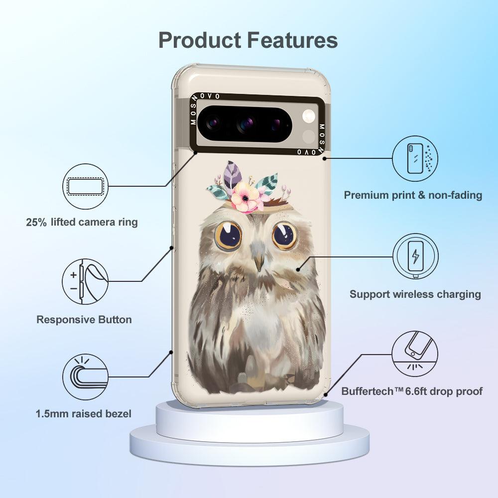 Cute Owl Phone Case - Google Pixel 8 Pro Case - MOSNOVO