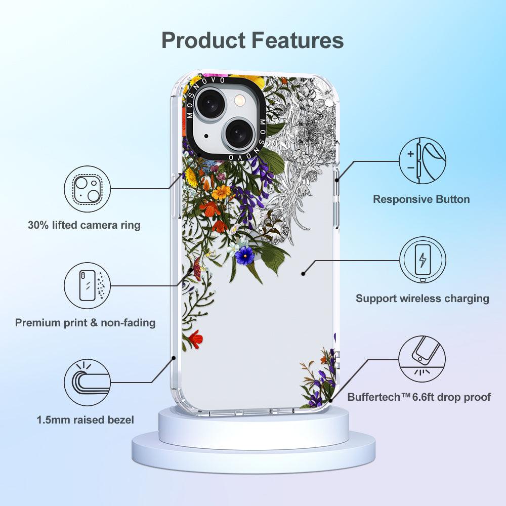 Beautiful Bloom Phone Case - iPhone 15 Plus Case - MOSNOVO