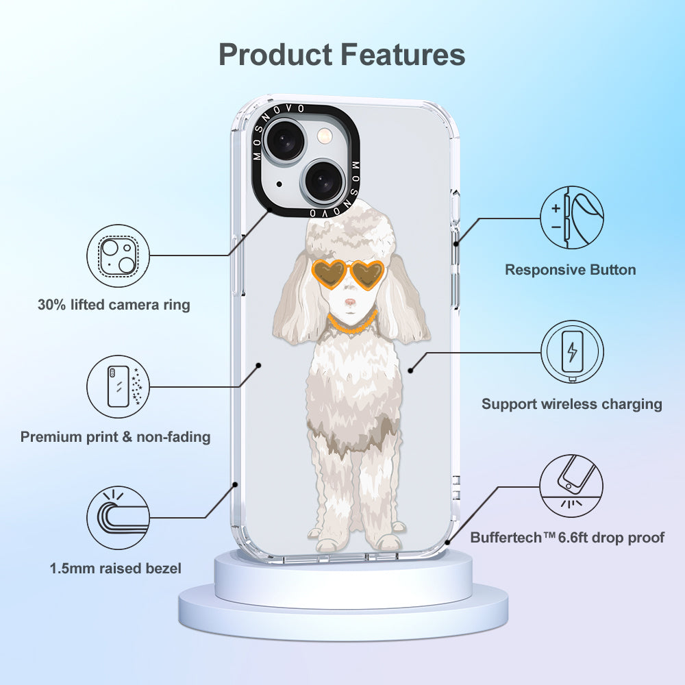 Poodle Phone Case - iPhone 15 Plus Case - MOSNOVO