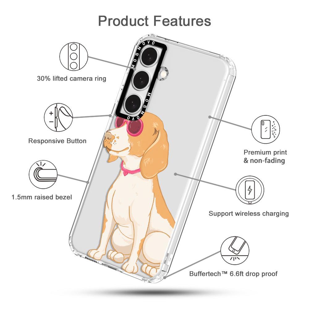 Cute Beagle Phone Case - Samsung Galaxy S24 Plus Case - MOSNOVO