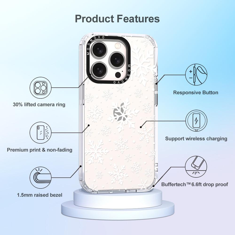 Snowflake Phone Case - iPhone 15 Pro Case - MOSNOVO