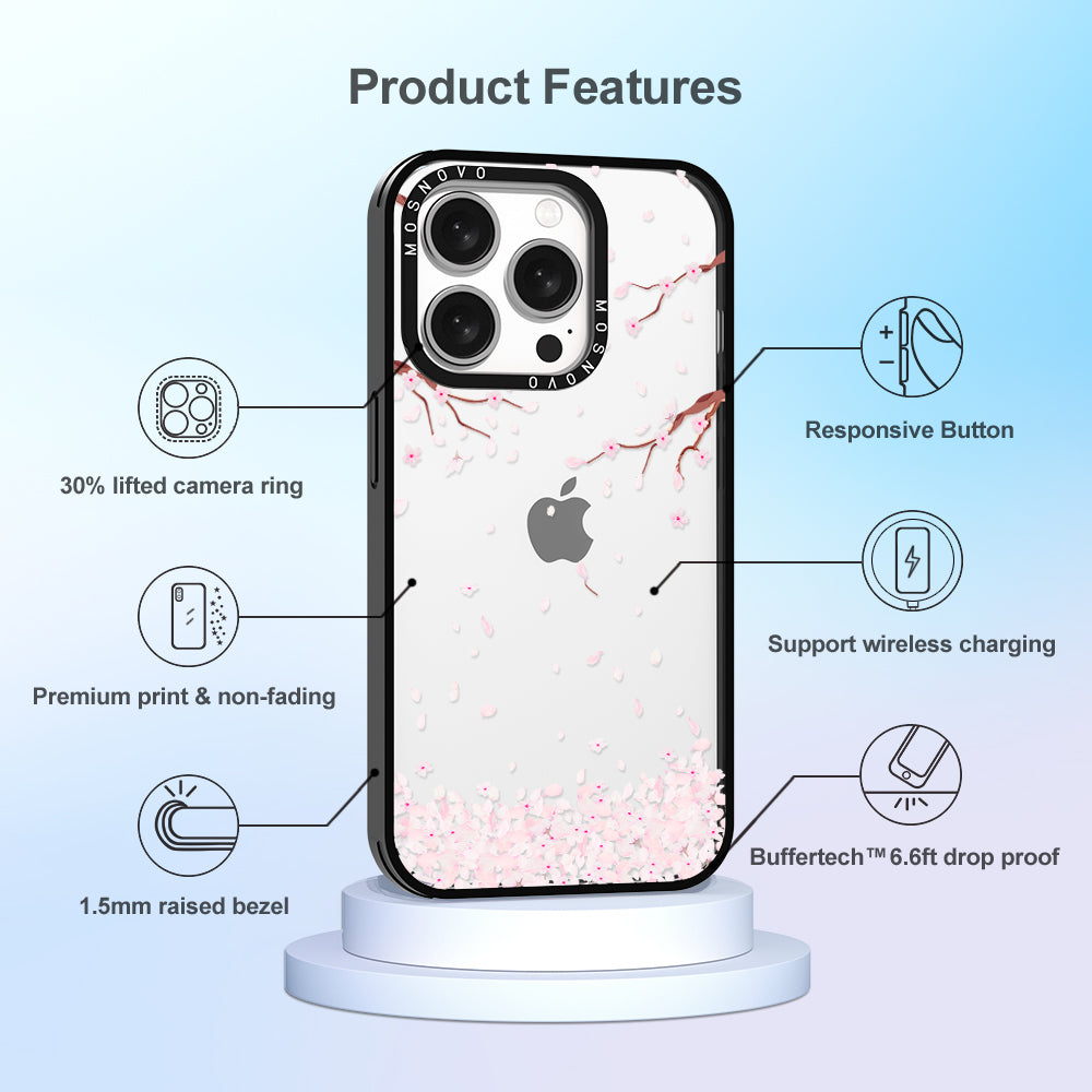 Sakura Phone Case - iPhone 15 Pro Case - MOSNOVO