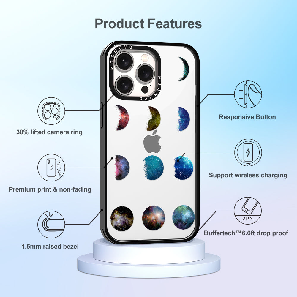 Moon Phase Phone Case - iPhone 15 Pro Max Case - MOSNOVO