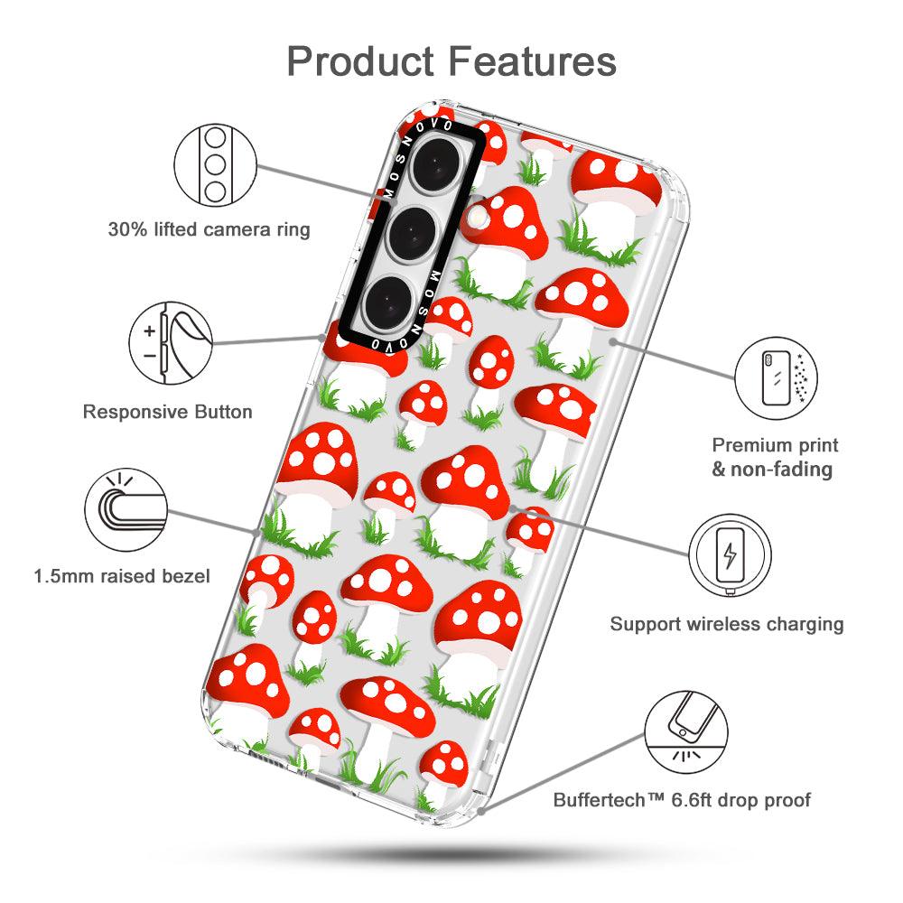 Cute Mushroom Phone Case - Samsung Galaxy S24 Case - MOSNOVO