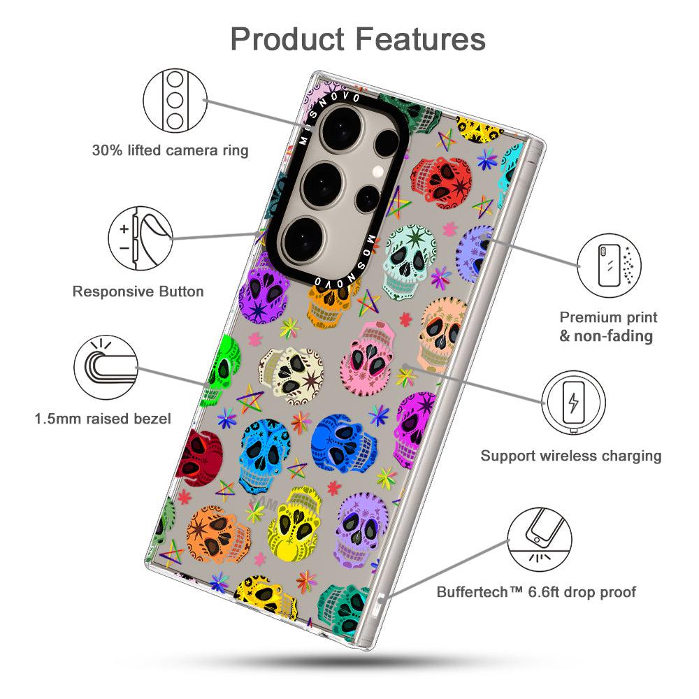 Sugar Skull Phone Case - Samsung Galaxy S24 Ultra Case - MOSNOVO