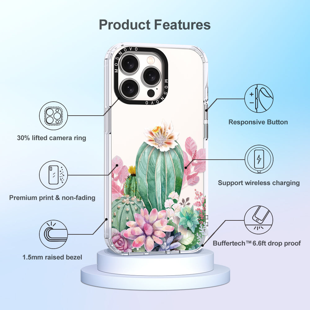 Cactaceae Phone Case - iPhone 15 Pro Max Case - MOSNOVO