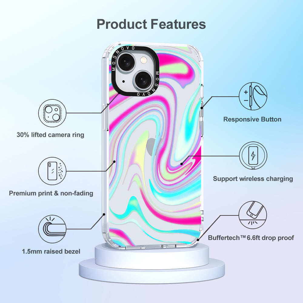 Psychedelic Swirls Phone Case - iPhone 15 Case - MOSNOVO