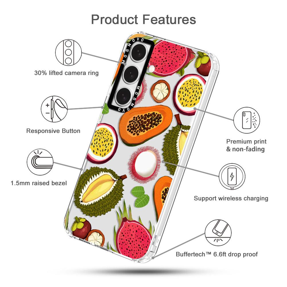 Tropical Fruits Phone Case - Samsung Galaxy S24 Case - MOSNOVO