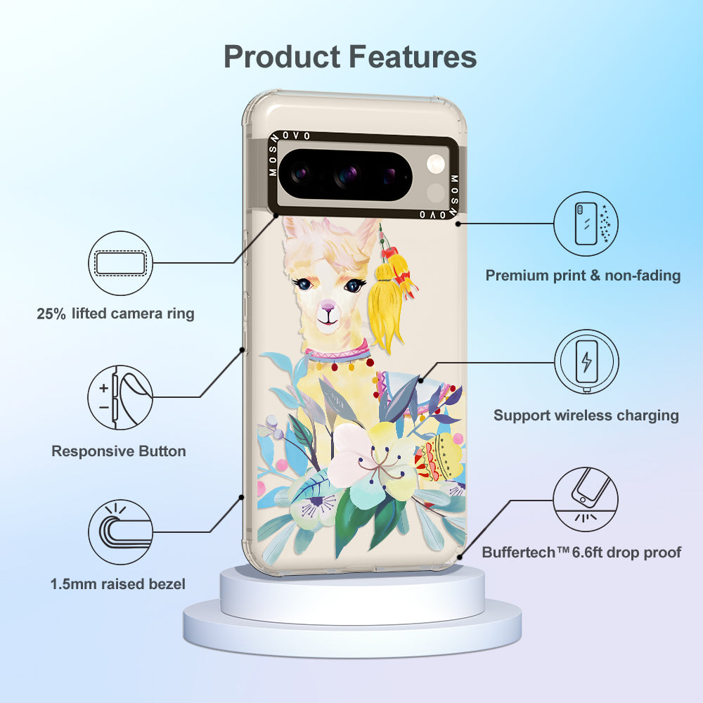 Boho Llama Phone Case - Google Pixel 8 Pro Case - MOSNOVO